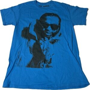 Pop Smoke T Shirt Mens Large L Blue Short Sleeve King of New York Big‎ Face